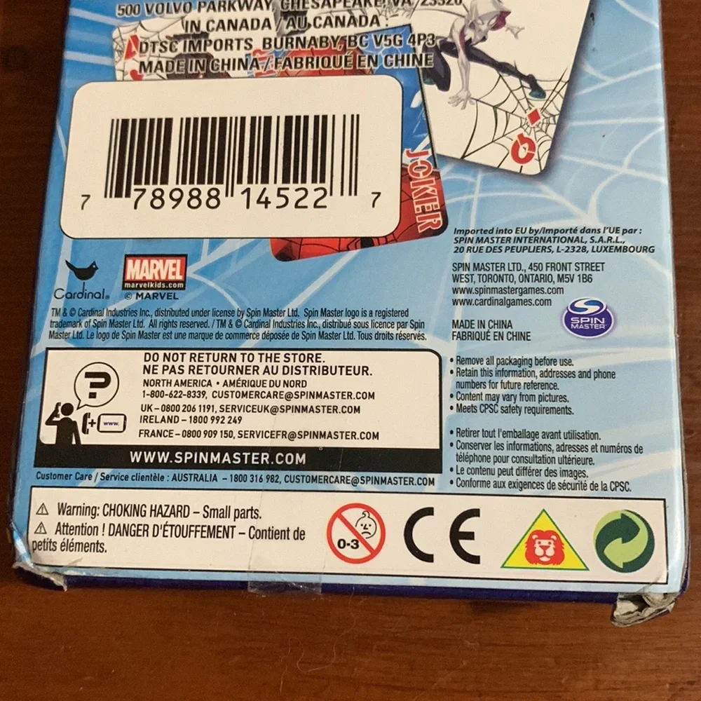 Marvel Spider-Man Puzzle and Jumbo Playing Cards Set